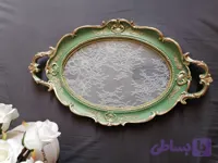 سینی پذیرایی شیشه ای دانتل 051