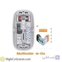 موس بی‌سیم شیشه‌ای مدل MOUSE TRANSPARENT