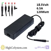 آداپتور لپ تاپ HPمدل 18,5V 6,5A (120W) سرفیش 7,4*5.0