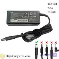 شارژر لپ تاپ HP مدل 18,5V 3,5A (65W) سرفیش 7.4*5.0 میلی متر