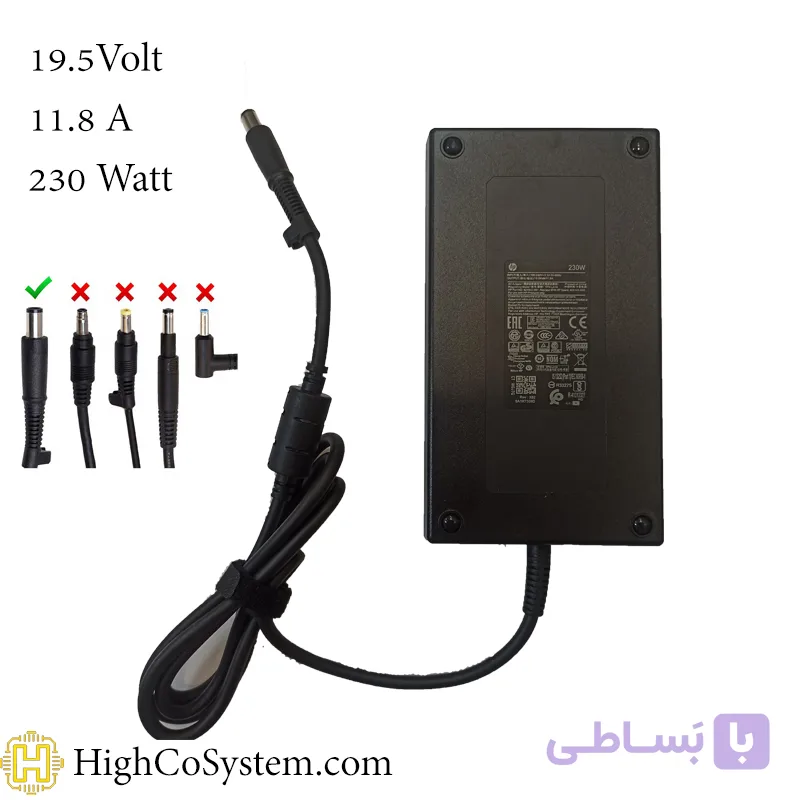 شارژر لپ تاپ HP 19,5V 11,8A (230W) SLIM SP