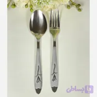 قاشق چنگال غذاخوری12 تایی طرح میخک(کرایه در مقصد)