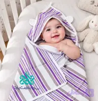 حوله نوزادی کلاه دار