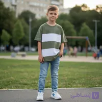 تیشرت لش بچگانه پرچمی مناسب ۲ تا ۱۴ سال