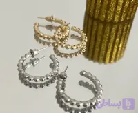 گوشواره زنانه طلایی میخی (کد R5DI0)