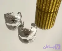 گوشواره زنانه نقره ای میخی