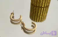 گوشواره زنانه طلایی میخی (کد URLRB)