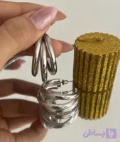 گوشواره زنانه نقره ای میخی (کد QZ2WY)