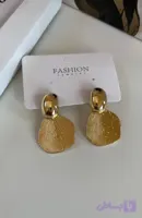گوشواره طرح برگ استیل