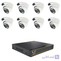 پک سیستم امنیتی 5 مگاپیکسل AHD رایمون مدل RP-5MP-HINH8C53-06