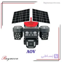 دوربین مداربسته 4 لنز 3 موتور سولار سیم کارتی با تکنولوژی AOV اوکم مدل TA14