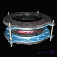 لرزه گیر لاستیکی فلنج دار کلاس 150 مارک قرمز و آبی 16 بار 90 درجه