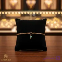دستبند طلای ۱۸ عیار طرح لاو | سحاب زر