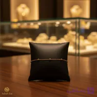 دستبند طلای ۱۸ عیار مدل تیفانی درشت گل | سحاب زر