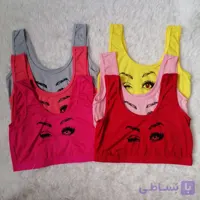 نیمتنه نخی چاپدار ساده زنانه کد 1004