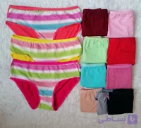شورت نخی رنگین کمونی زنانه کد 601