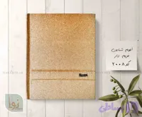 آلبوم عکس فریم‌دار 40عکسی 16در21 طرح شاین طلایی