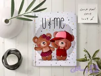 آلبوم عکس چسبی کودک 20برگی فتوبوک 20در25 طرح خرسی