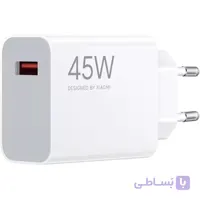 شارژر دیواری شیائومی مدل 45 واتی مدل MDY-17-EF  اصلی سر جعبه با کابل