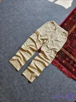 شلوار بگ پارچه ای رنگ کرم کمرکش