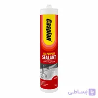 چسب سیلیکون همه کاره کاسپین (سفید) وزن 330 گرم