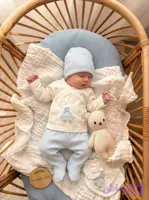 ست پنج تیکه نوزادی پسرانه ترک 0-3ماه کد 4007