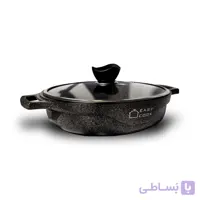 تابه چدن طرح گرانیت دو دسته سایز ۲۸ برند ایزی کوک