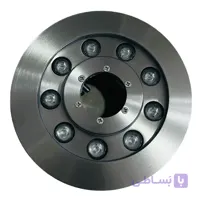 چراغ فواره ای استیل ۱۸ وات تک رنگ