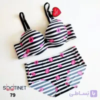 ست شورت و سوتین طرح لب کد 7978