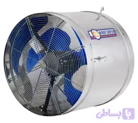 فن سیرکوله سه پره 63 سانت جنس بدنه گالوانیزه با موتور صنعتی برند نیرو تهویه البرز رنگ مشکی مدل NTA363