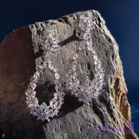 گوشواره جواهری شکوفه یخی
