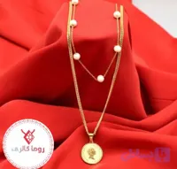 گردنبند دولاین کارتیر و مروارید