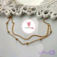 پابند ظریف زنانه دولاین کارتیر و زنجیر توپی