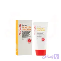 کرم ضد آفتاب بدون رنگ فارم استی SPF 50 مدل DR V8 ‌ مناسب انواع پوست حجم 70 میلی‌لیتر