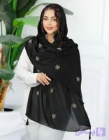 شال مشکی خامه دوزی شیک
