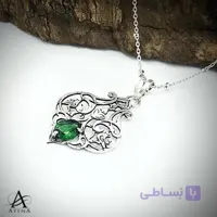 گردنبند نقره طرح دلیار