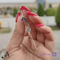گوشواره نقره طرح پرند
