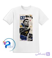 تیشرت طرح CR7 رونالدو | Greatness is a Habit | طرح مجله‌ای | چاپ DTF نخی