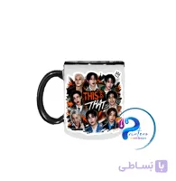 ماگ سرامیکی طرح Stray Kids (استری کیدز) – مدل This & That با دسته مشکی