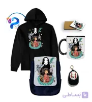 ست کامل هدیه انیمه شهر اشباح (Spirited Away) – شامل هودی، کوله پشتی، ماگ، زیرلیوانی و جاکلیدی