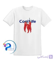 تیشرت طرح فلفل قرمز | Cool Life | طرح مینیمال خلاقانه | چاپ DTF تمام نخ