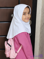 مقنعه سفید دخترونه