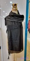 شال مشکی مجلسی نگیندار