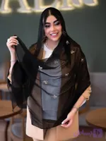 شال پاپیونی کرپ حریر