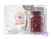 پک کادویی زعفران نگین بهارخیز شیشه یک مثقالی همراه + یک فنجان