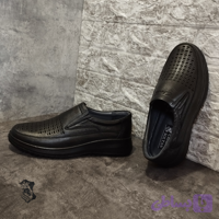 کفش طبی مردانه تابستانی تمام چرم تبریزM102