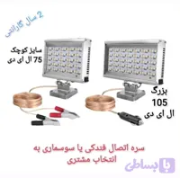 پروژکتور سیار , فن دار ( سایز کوچک ) 12 ولت با بدنه آلومینیمی