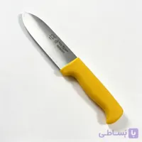چاقو سلاخی دسته زرد حیدری تیغه 12