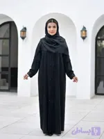 مانتو عبایی جیب دار مدل آفاق ارسال رایگان