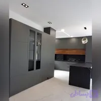 کابینت در۴قسط.هایگلاس پاک چوب سوپرمات باصفحه شرکتی در رنگبندی .کد۵۹۶